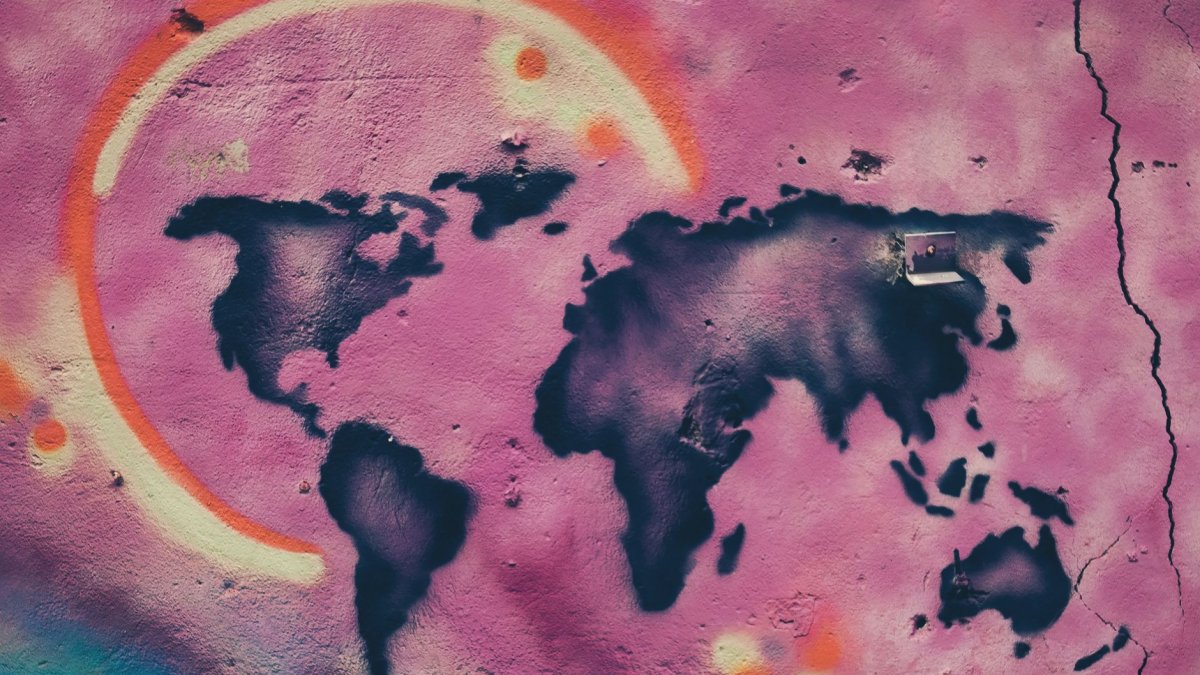 global network connection map