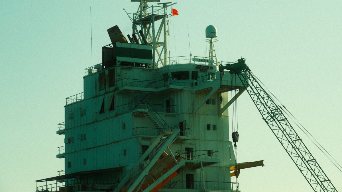 cargo ship sea navigation