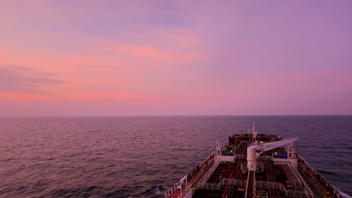 cargo ship open ocean